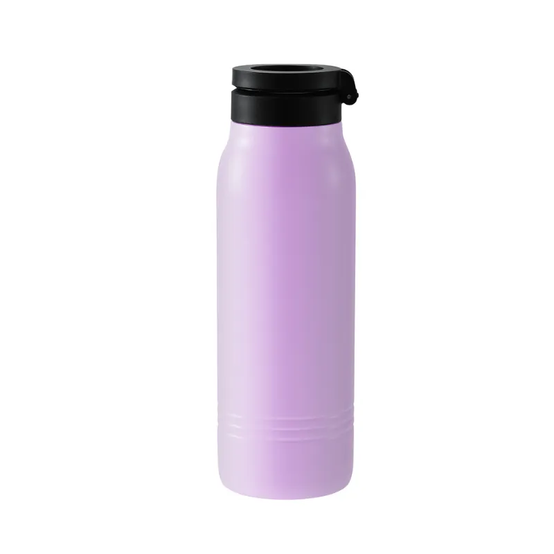 Lavender Magnetic Lid Steel Water Bottle